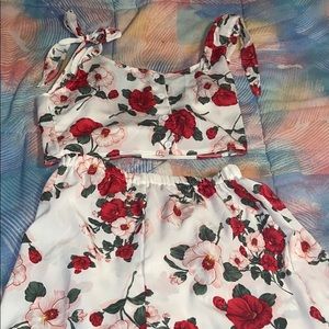 Shein Matching short set